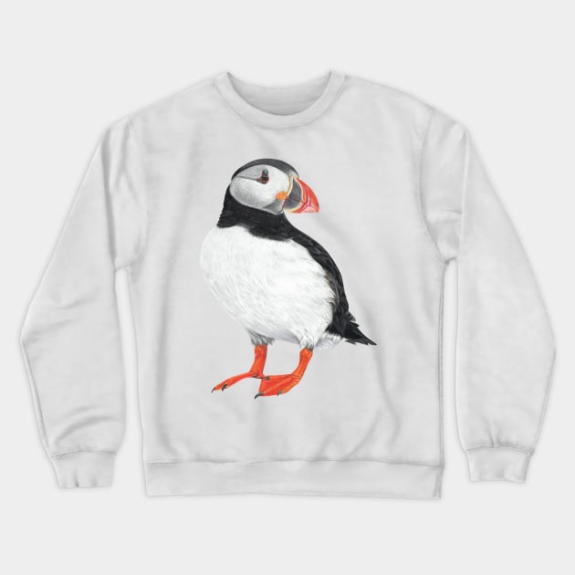 Puffin art Crewneck Sweatshirt by IslesArt